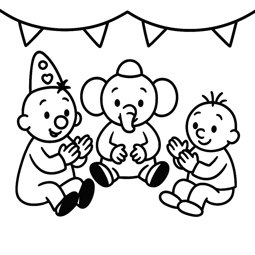Disegno stampabile di Bumba con i suoi amici