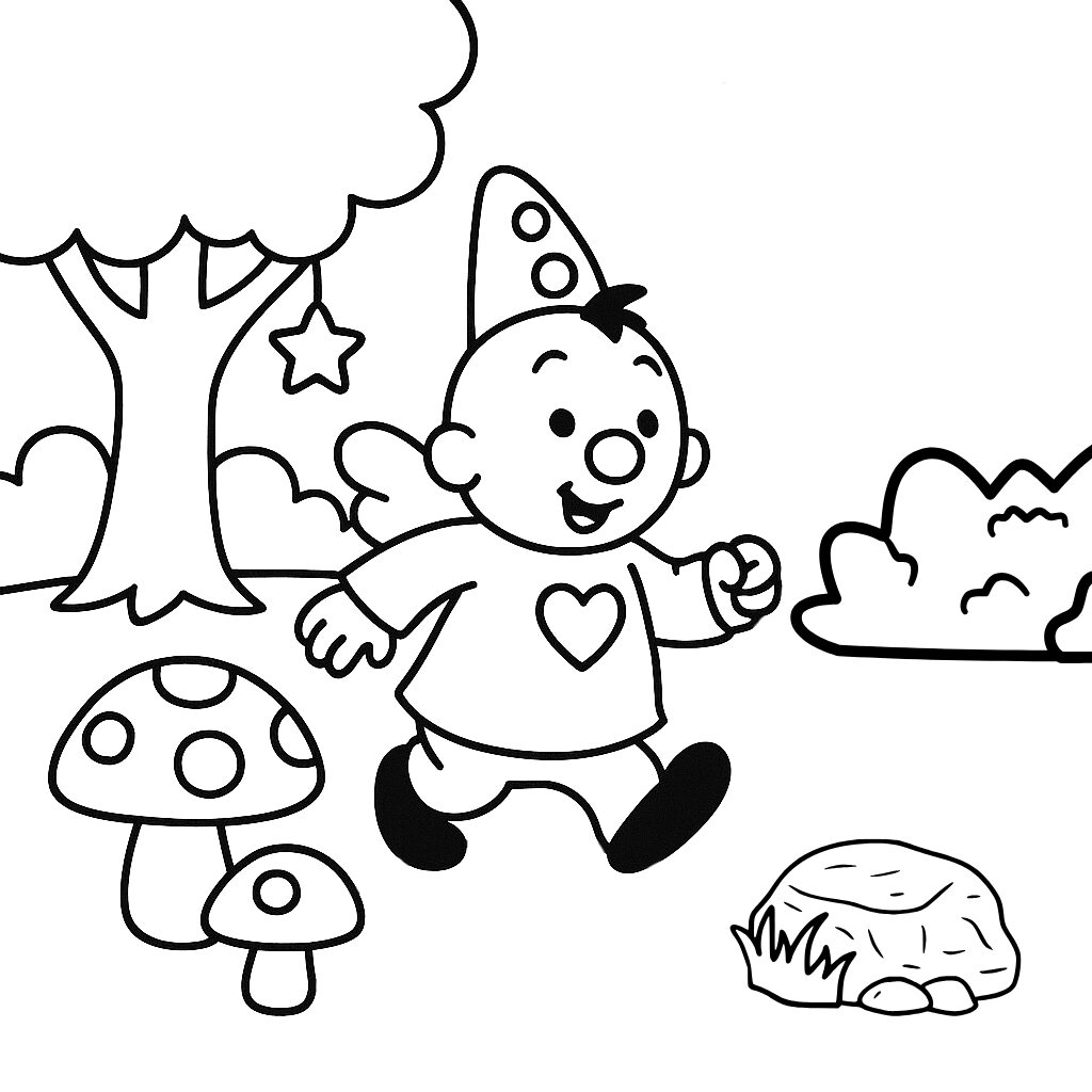 Disegno stampabile del Mondo dei Sogni di Bumba