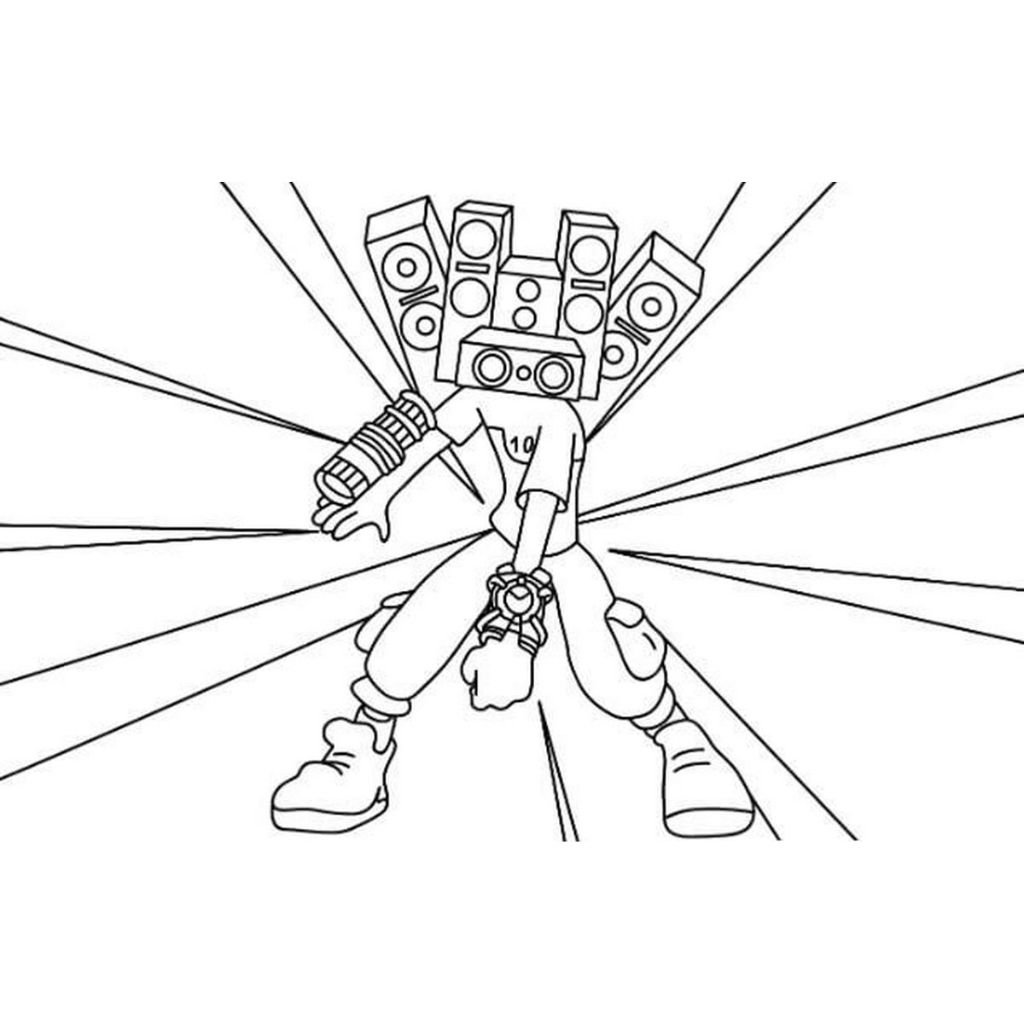 skibidi toilet da colorare e stampare