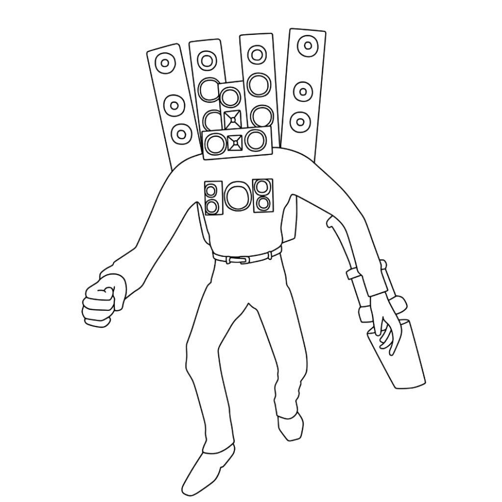 skibidi toilet da stampare e colorare