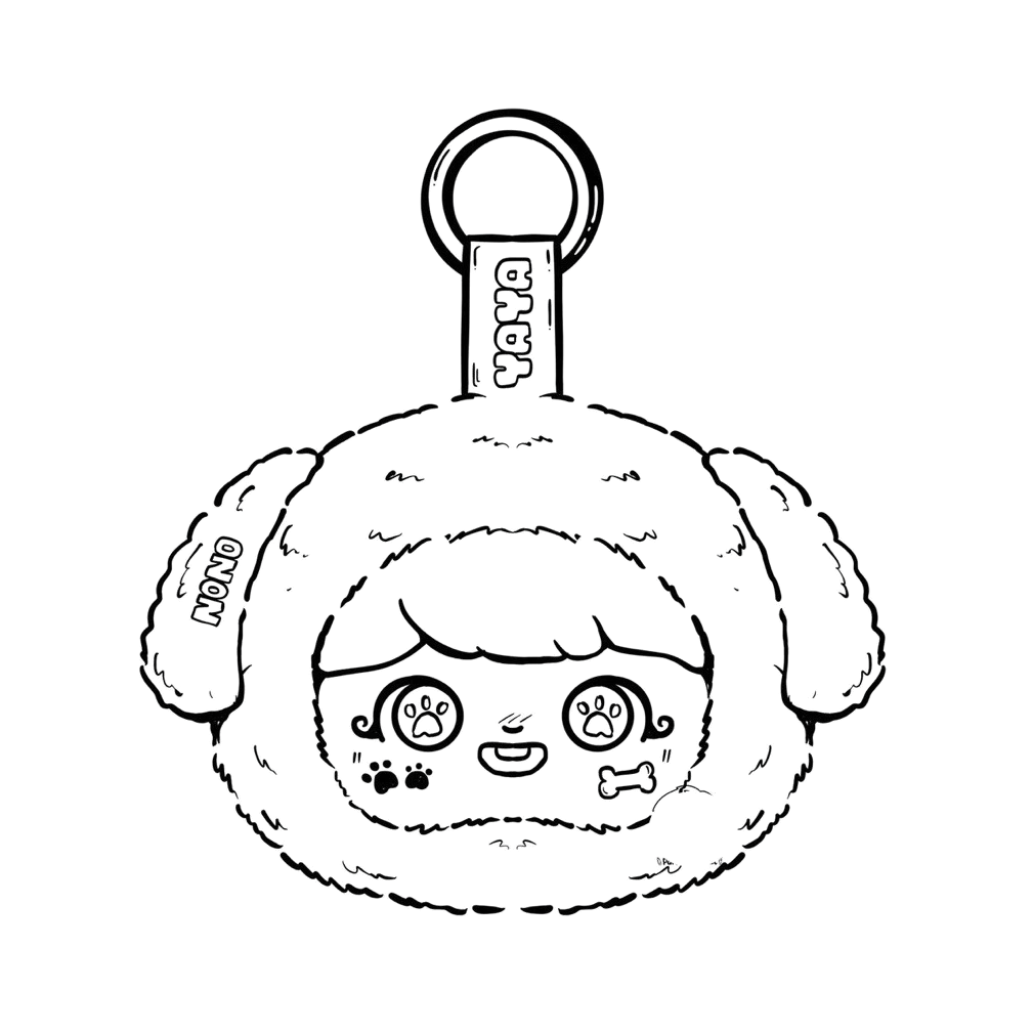 Portachiavi con Baby Three – stampa