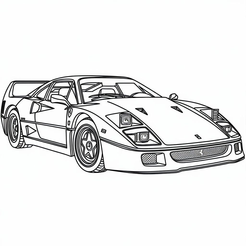 disegni da colorare ferrari f1