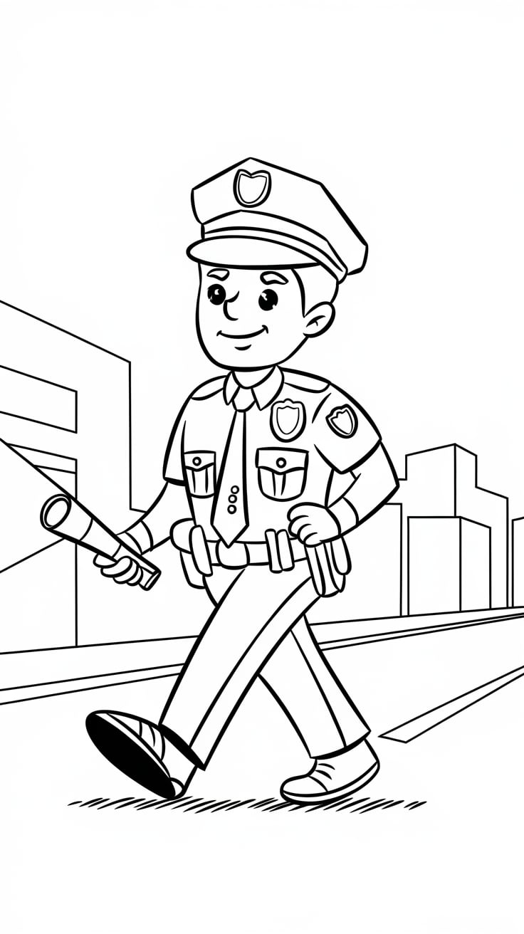 macchina polizia da colorare pdf