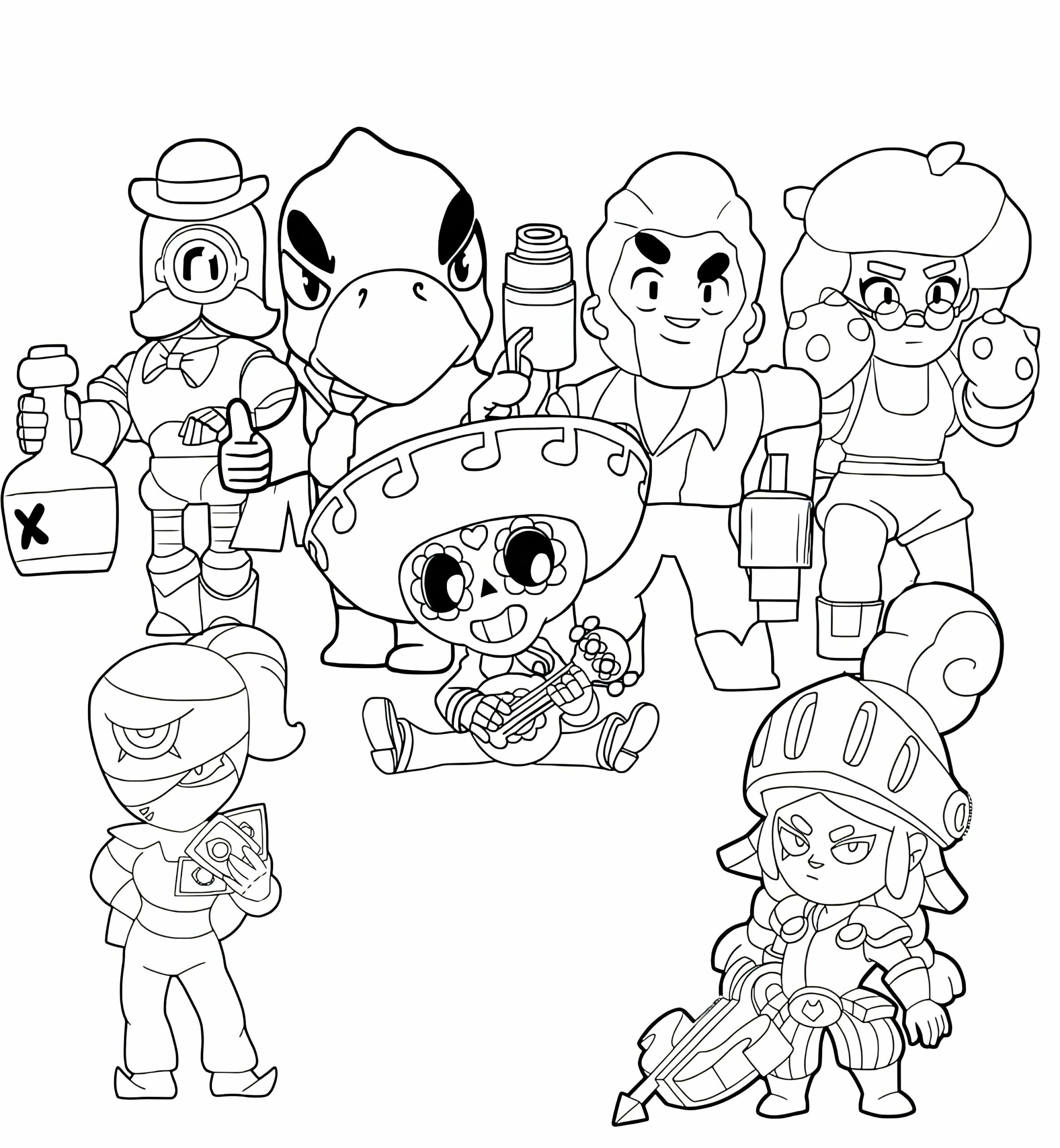 disegni brawl stars colorati