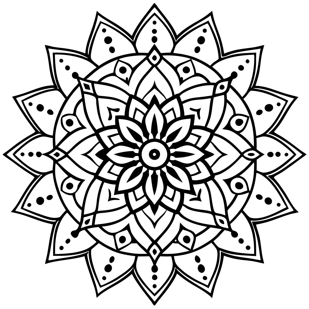 mandala colorare