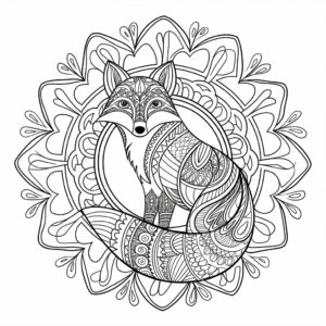 mandala natale da colorare