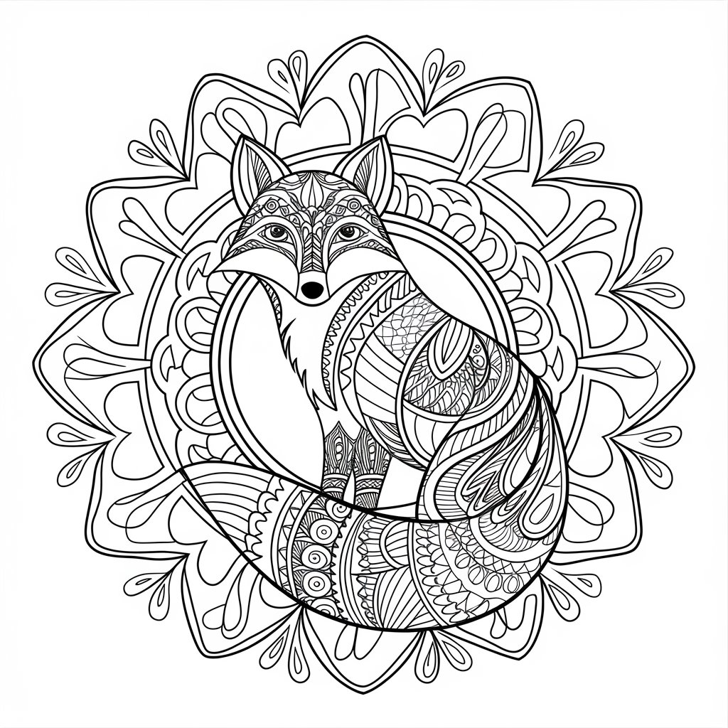 mandala natale da colorare