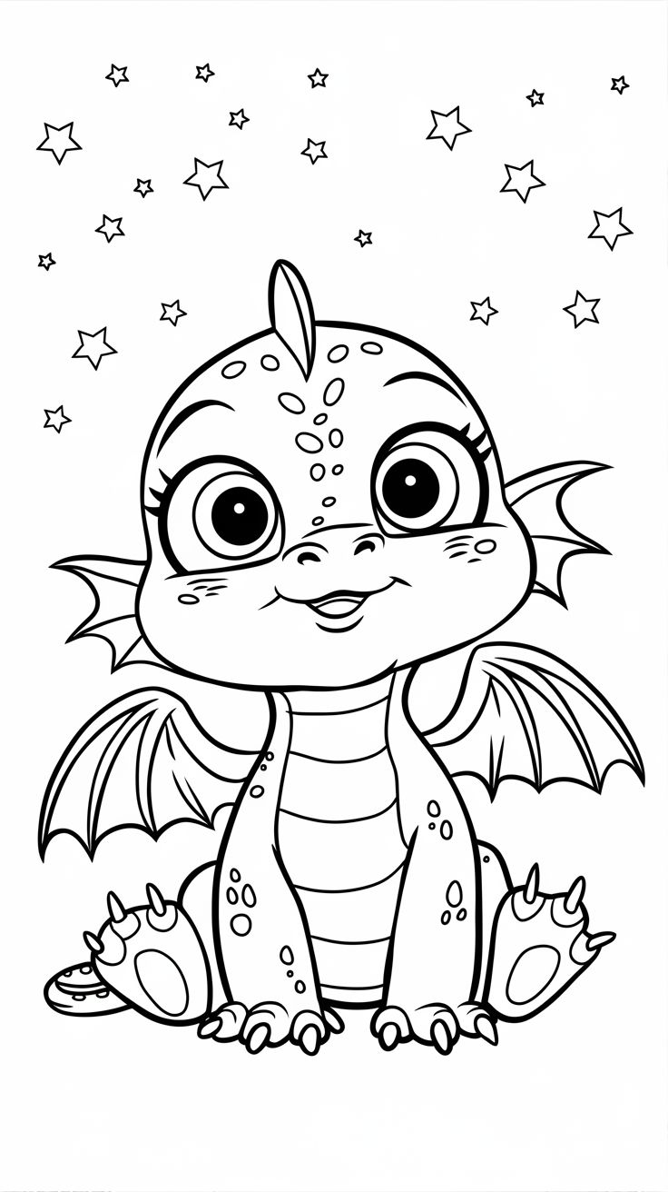 drago immagine da colorare