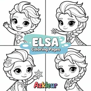 Elsa da Colorare