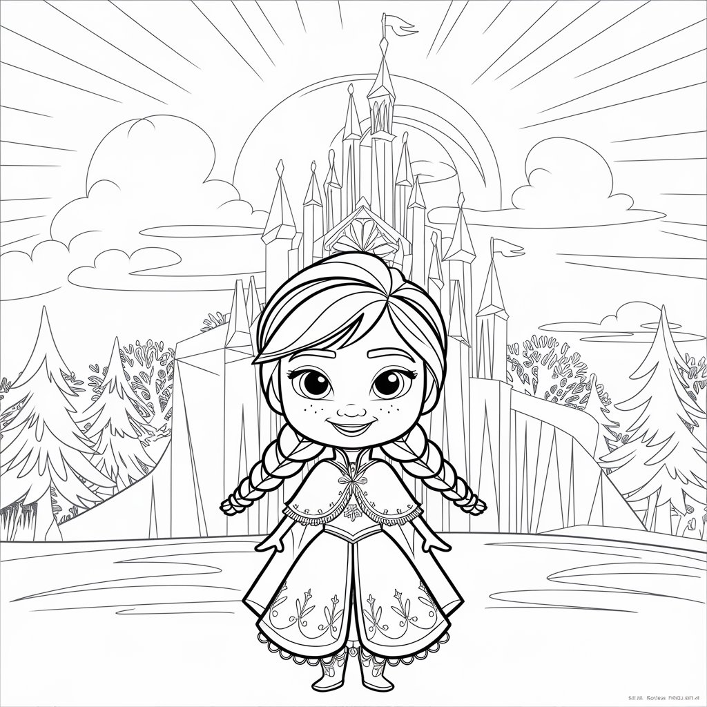 disegni da colorare frozen