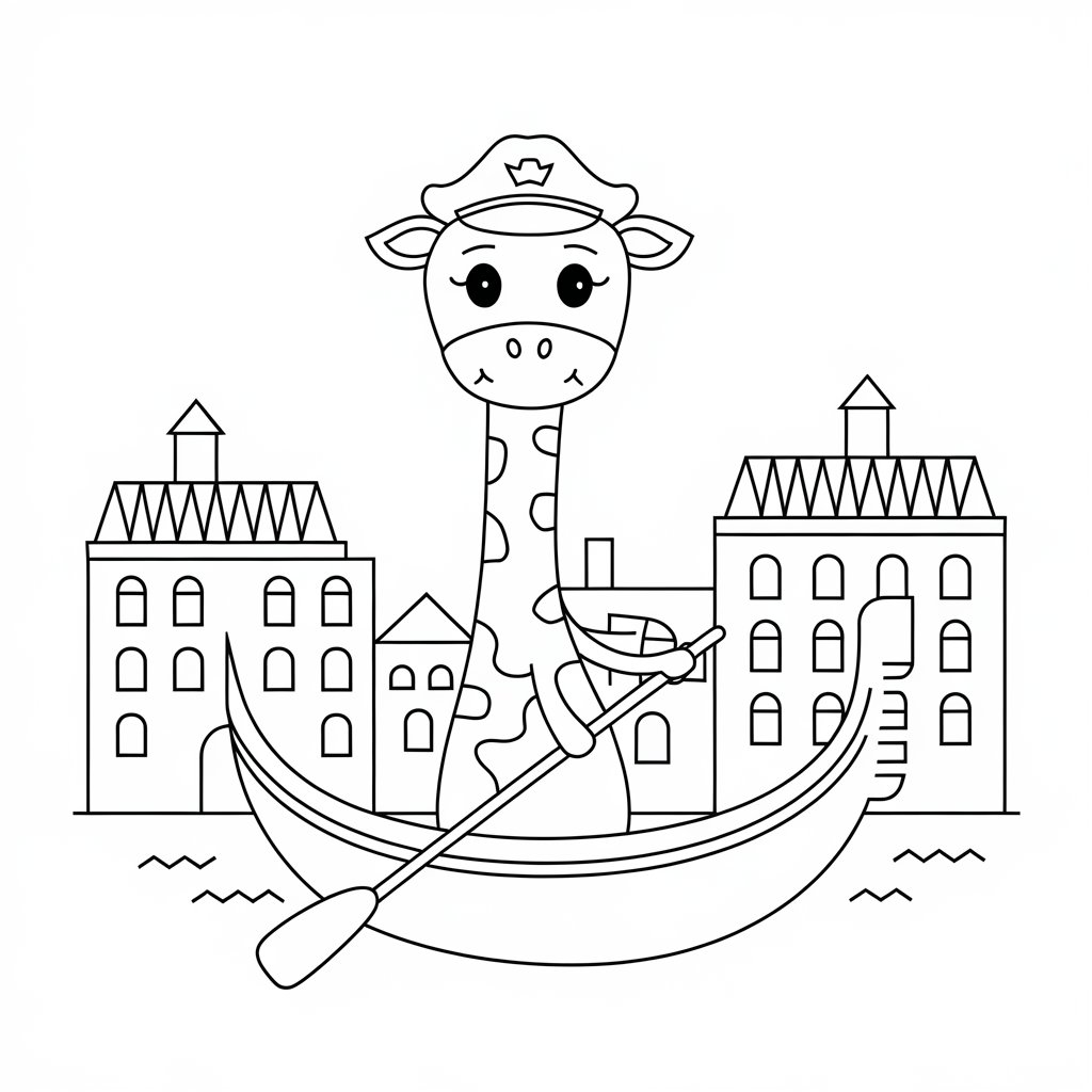 giraffa disegno da colorare