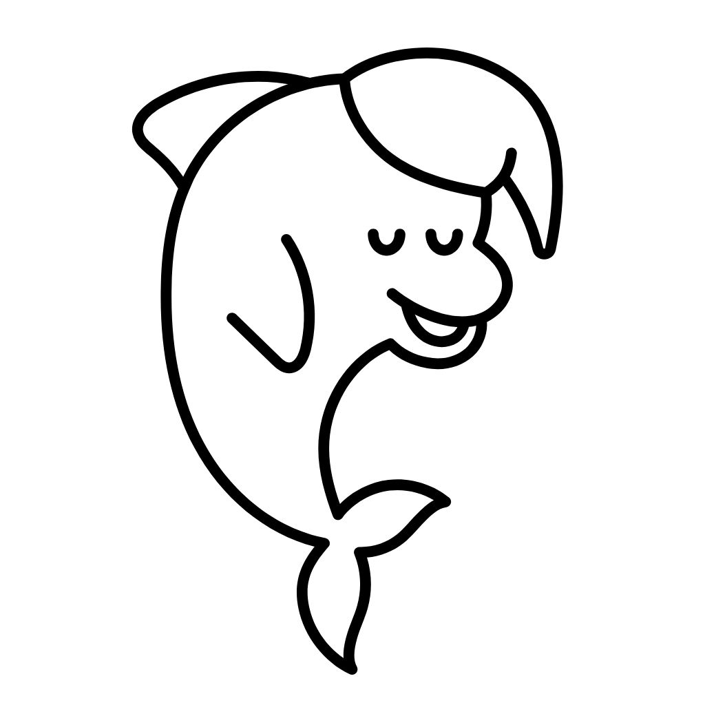 immagini di delfini da colorare