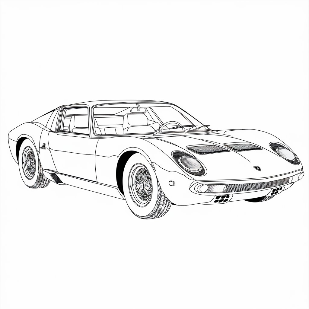 lamborghini disegno da colorare