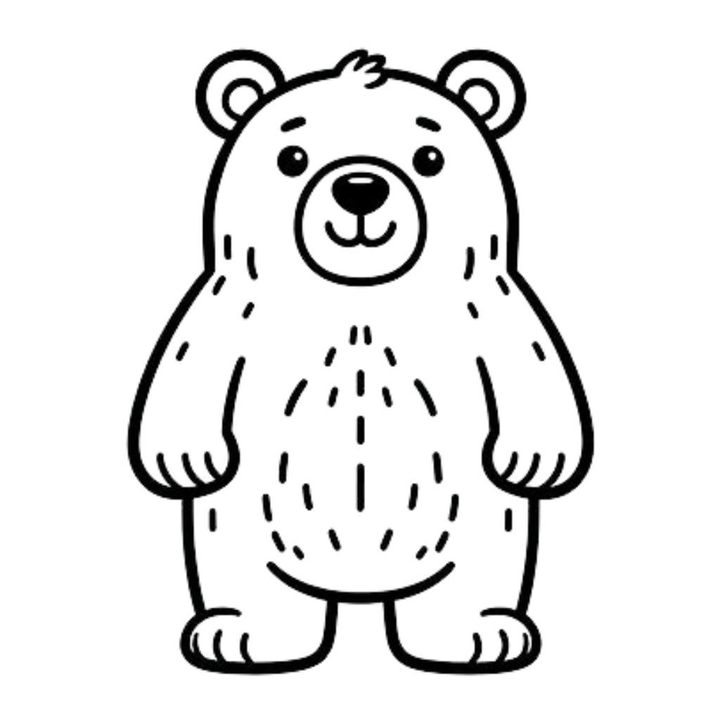 disegno di orso da colorare
