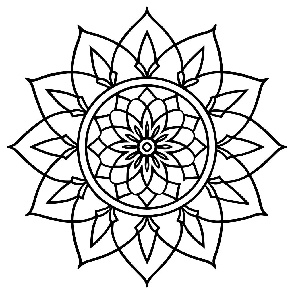 mandala da colorare pdf