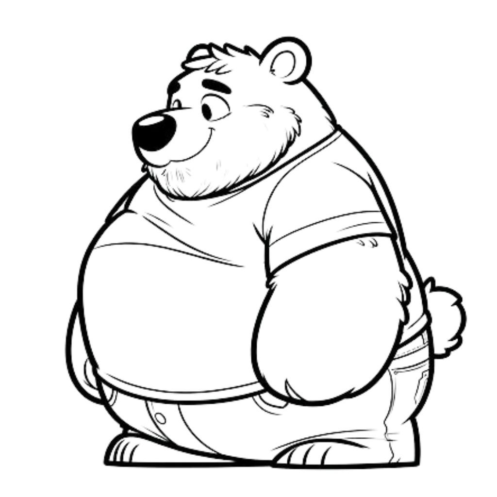 masha orso da colorare