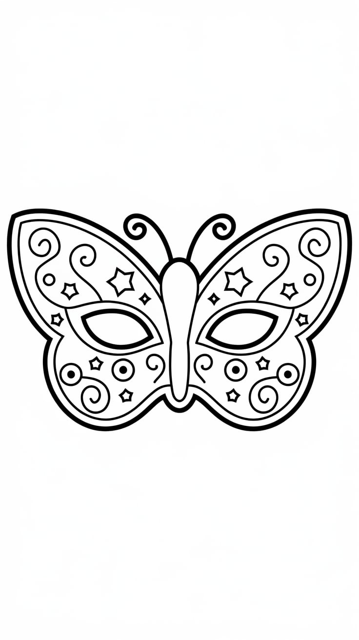 maschere di carnevale da colorare e stampare