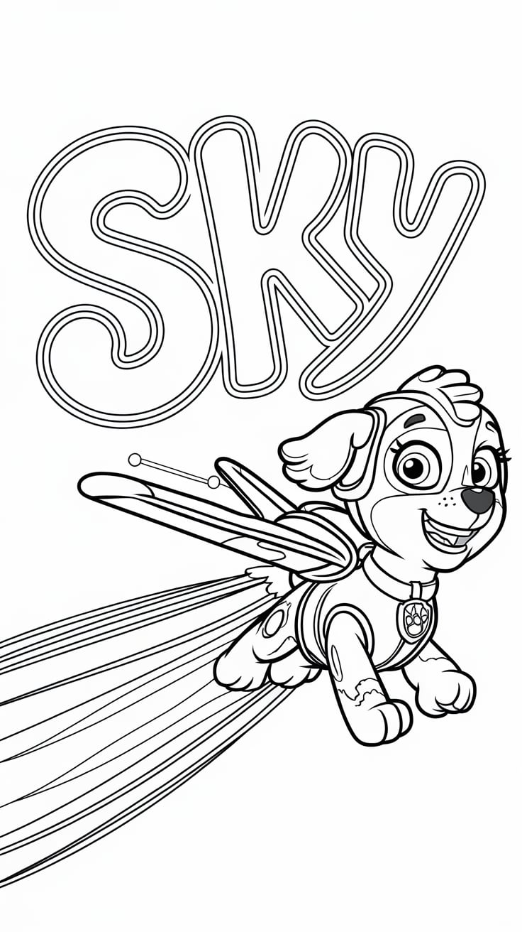 paw patrol coloring pages