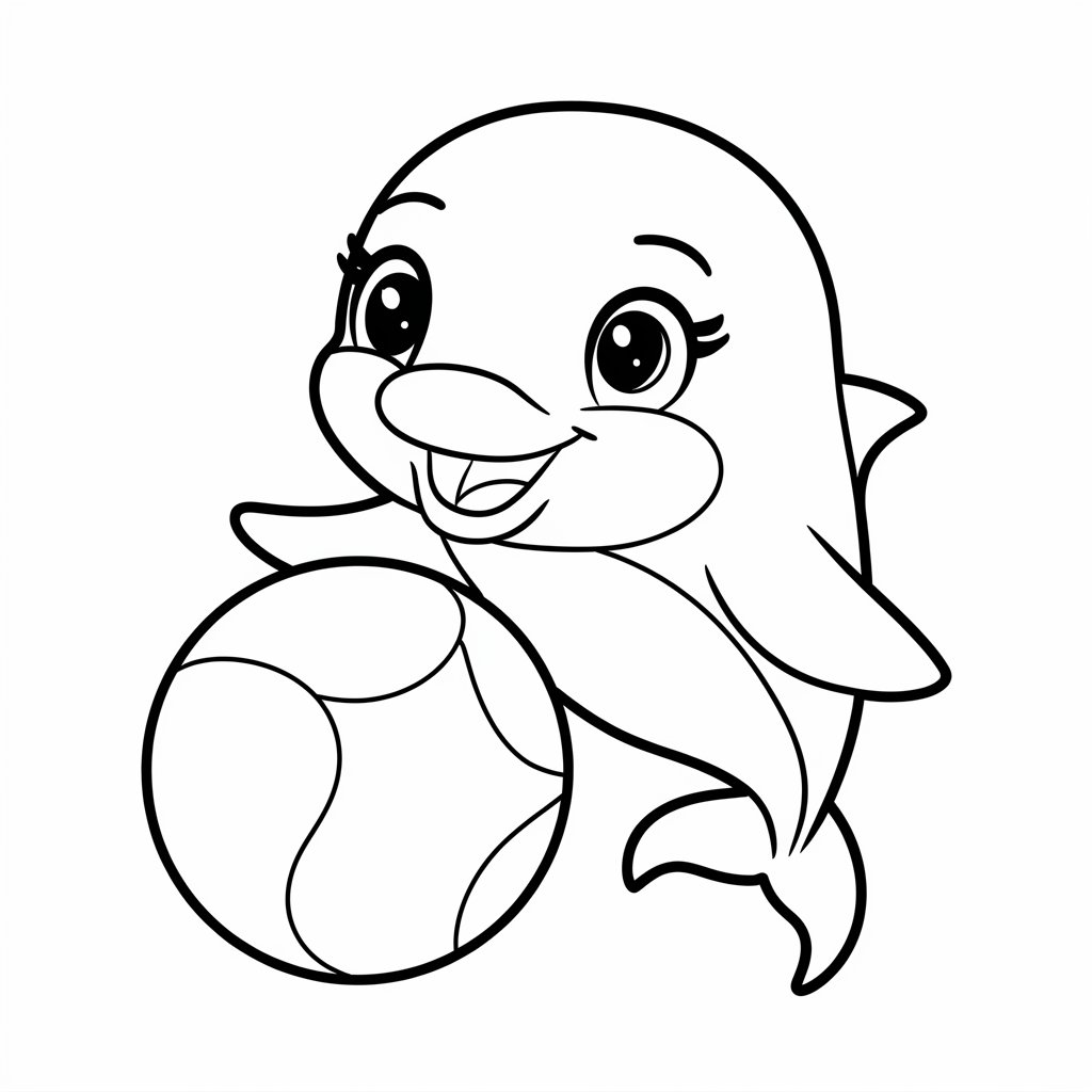 delfino da colorare e stampare