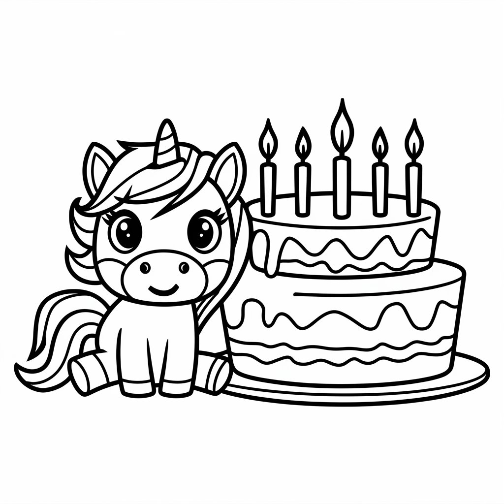 disegni unicorno da colorare