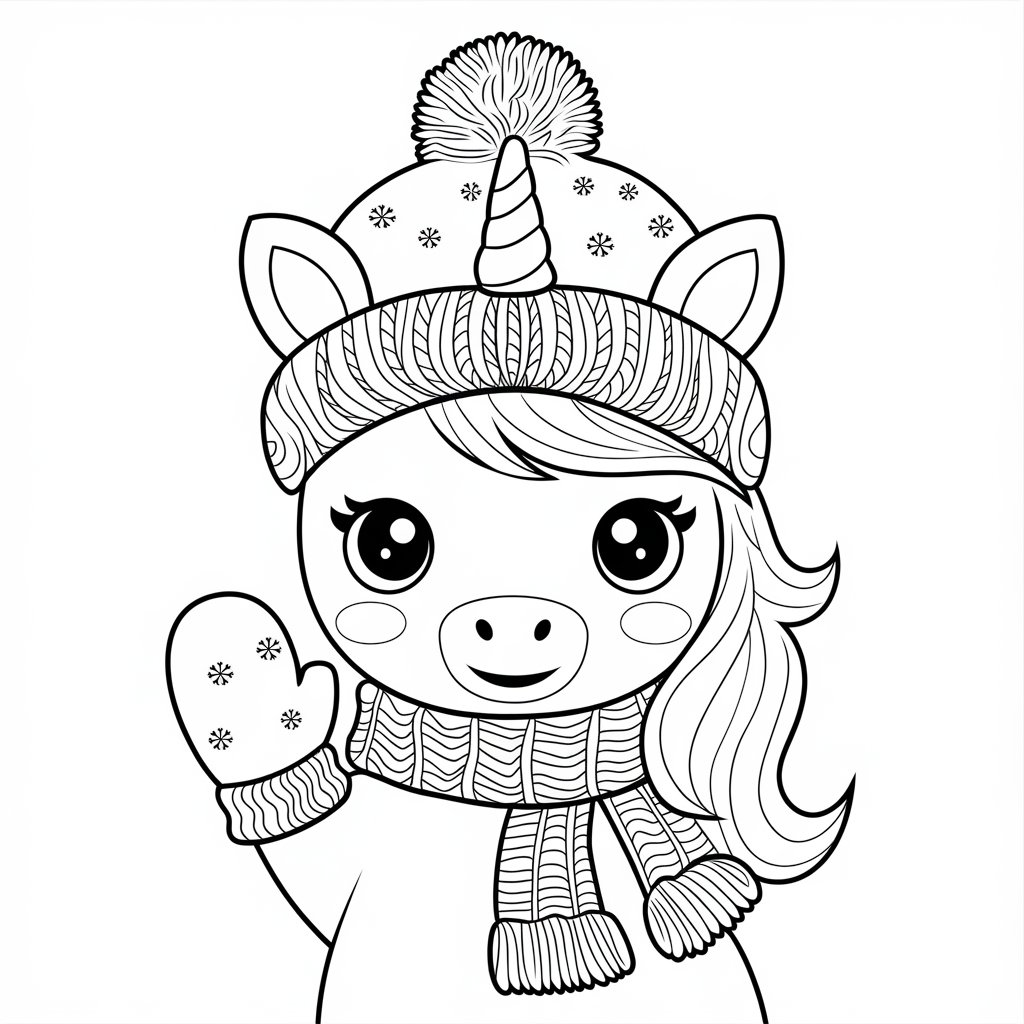 disegni da colorare unicorno