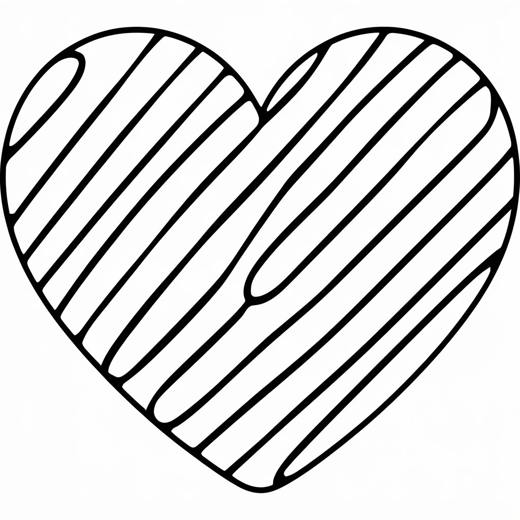 cuori da stampare colorati