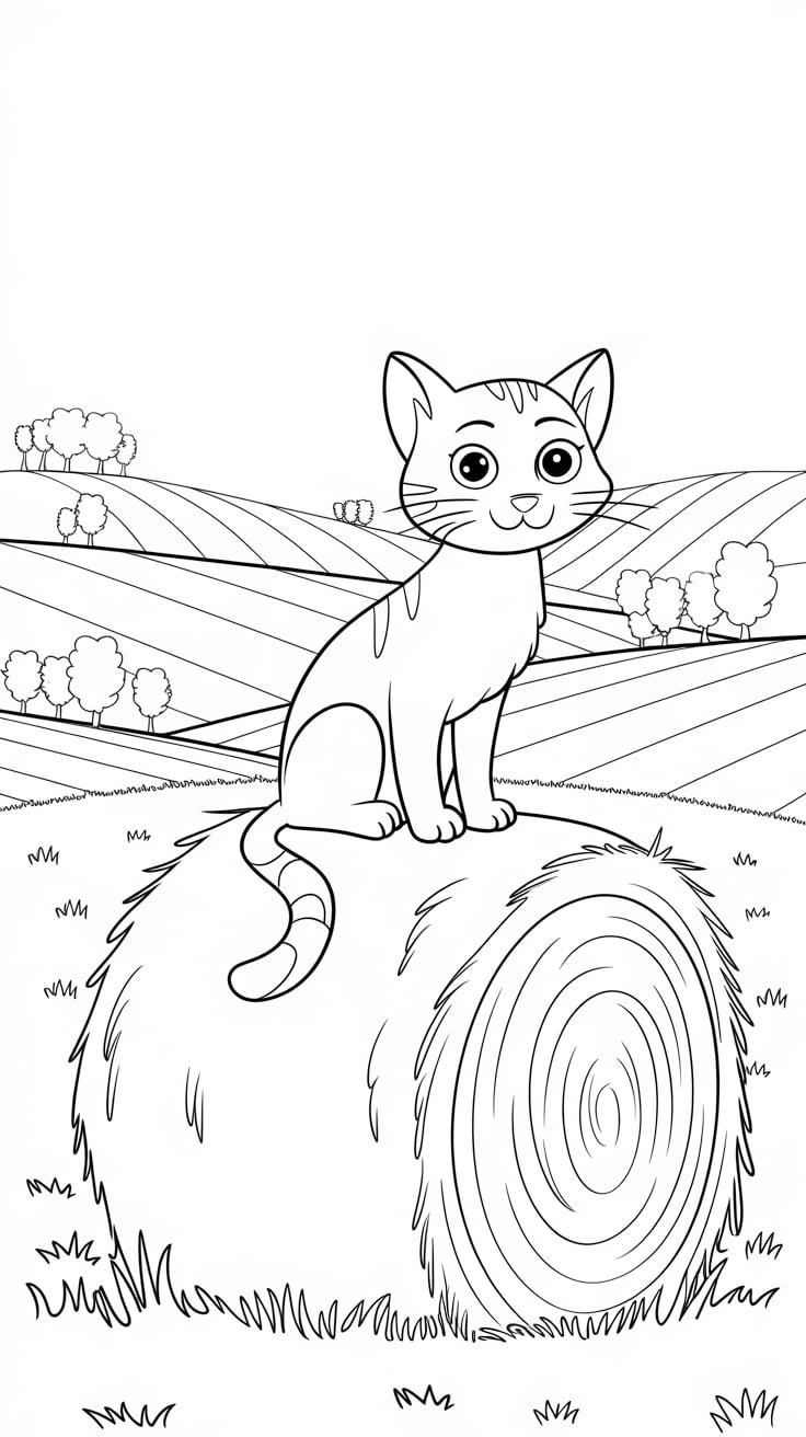 disegni da colorare di gattini
