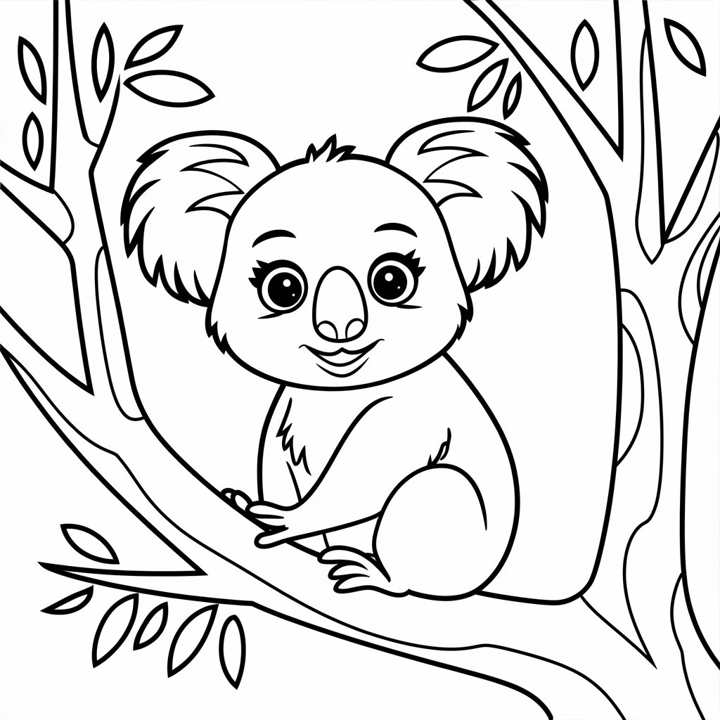 koala coloring pages