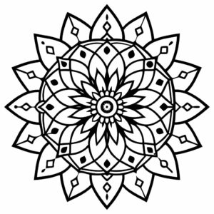 mandala da colorare con animali