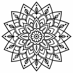 disegno mandala da colorare