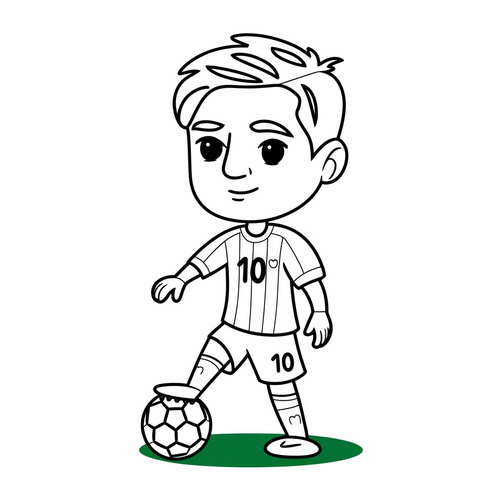 messi disegno da colorare