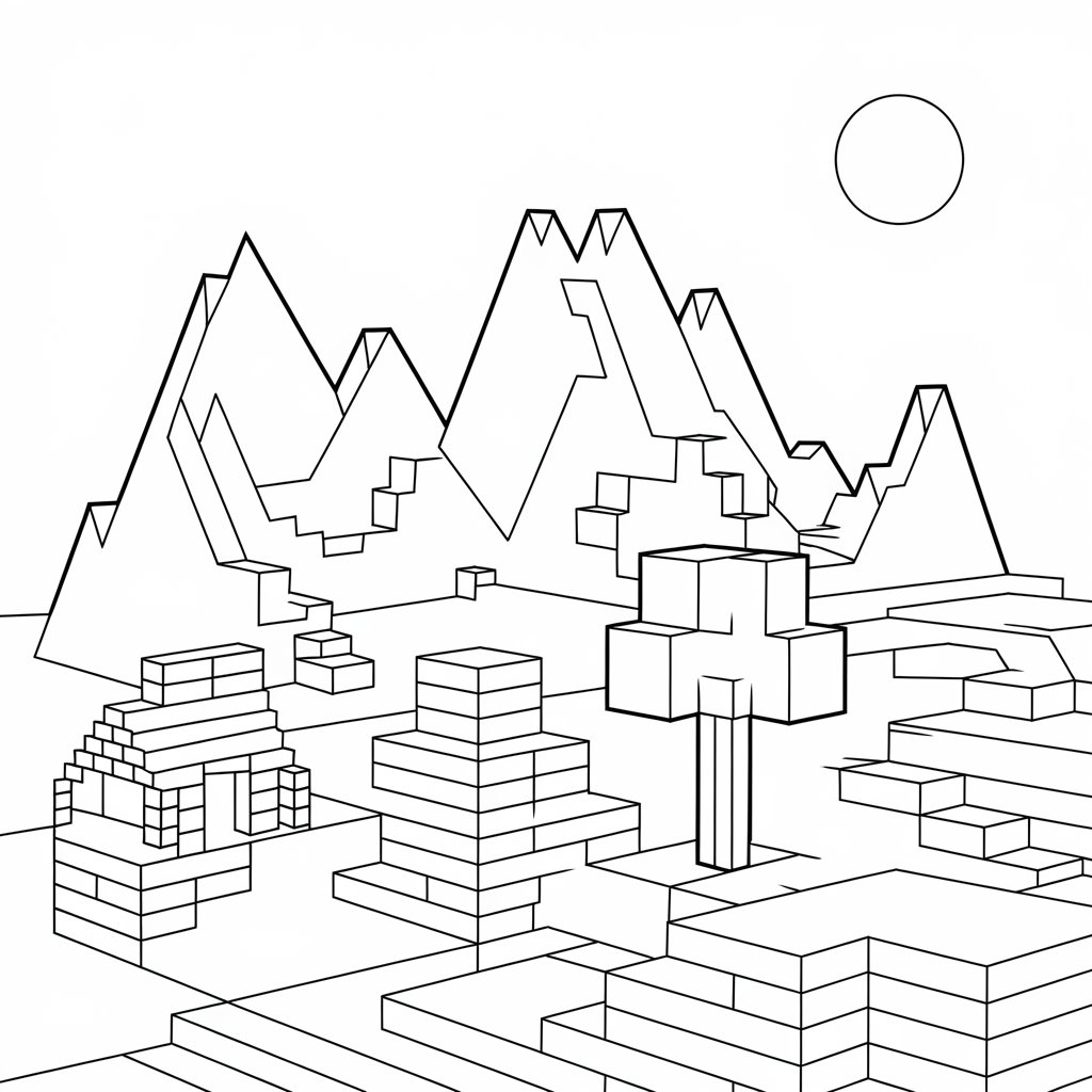 minecraft da colorare e stampare