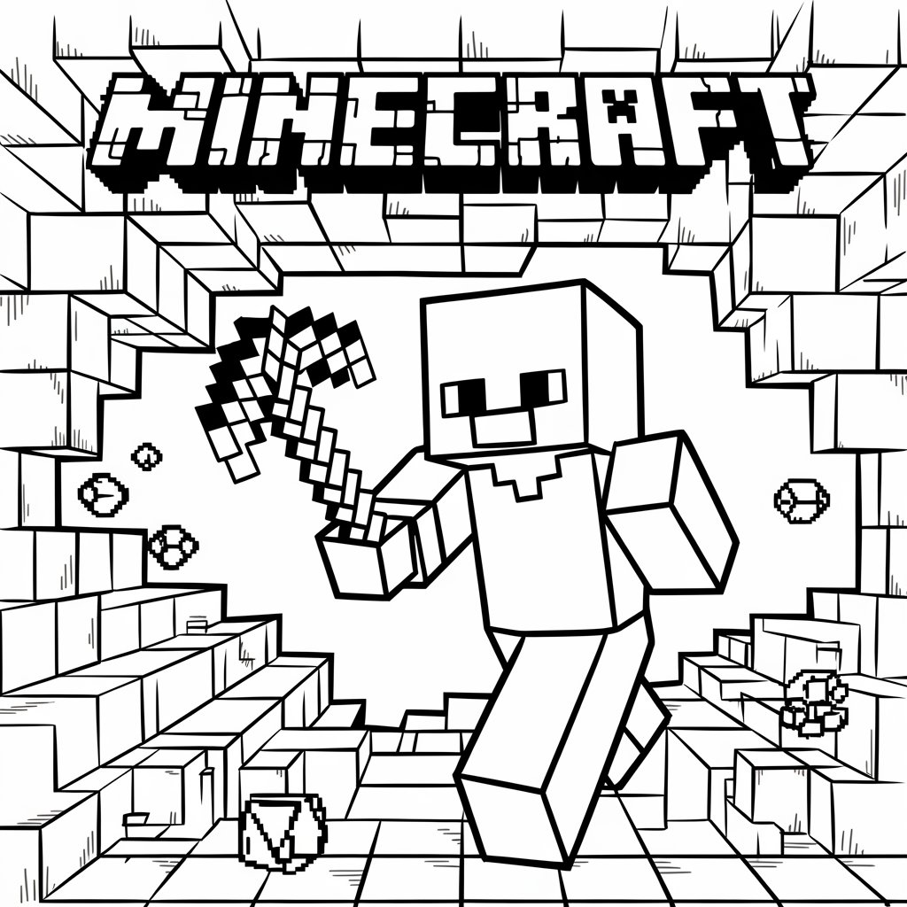 disegni da colorare di minecraft