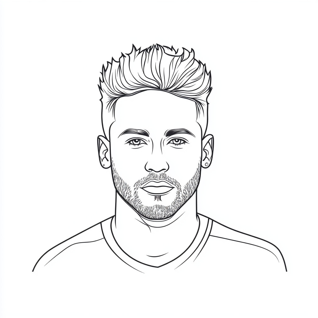 neymar disegno colorato