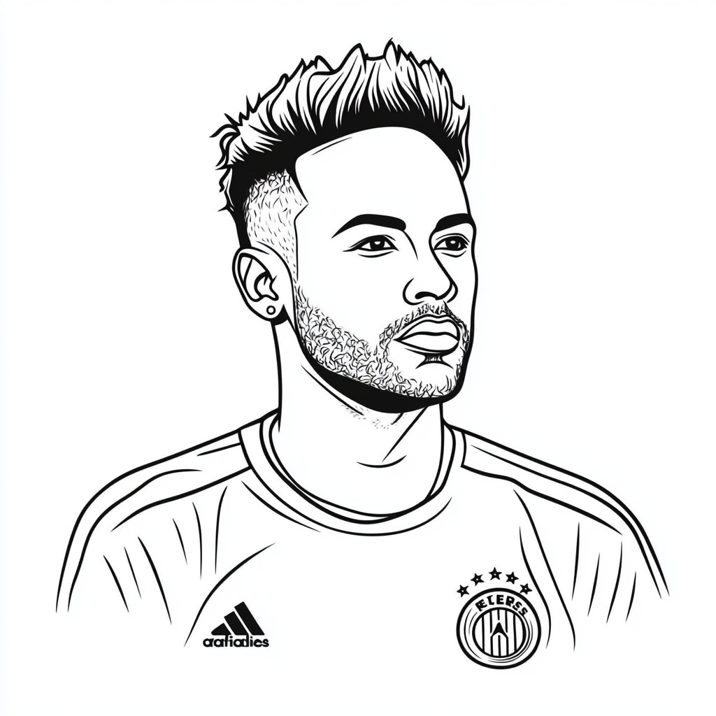 neymar coloring pages