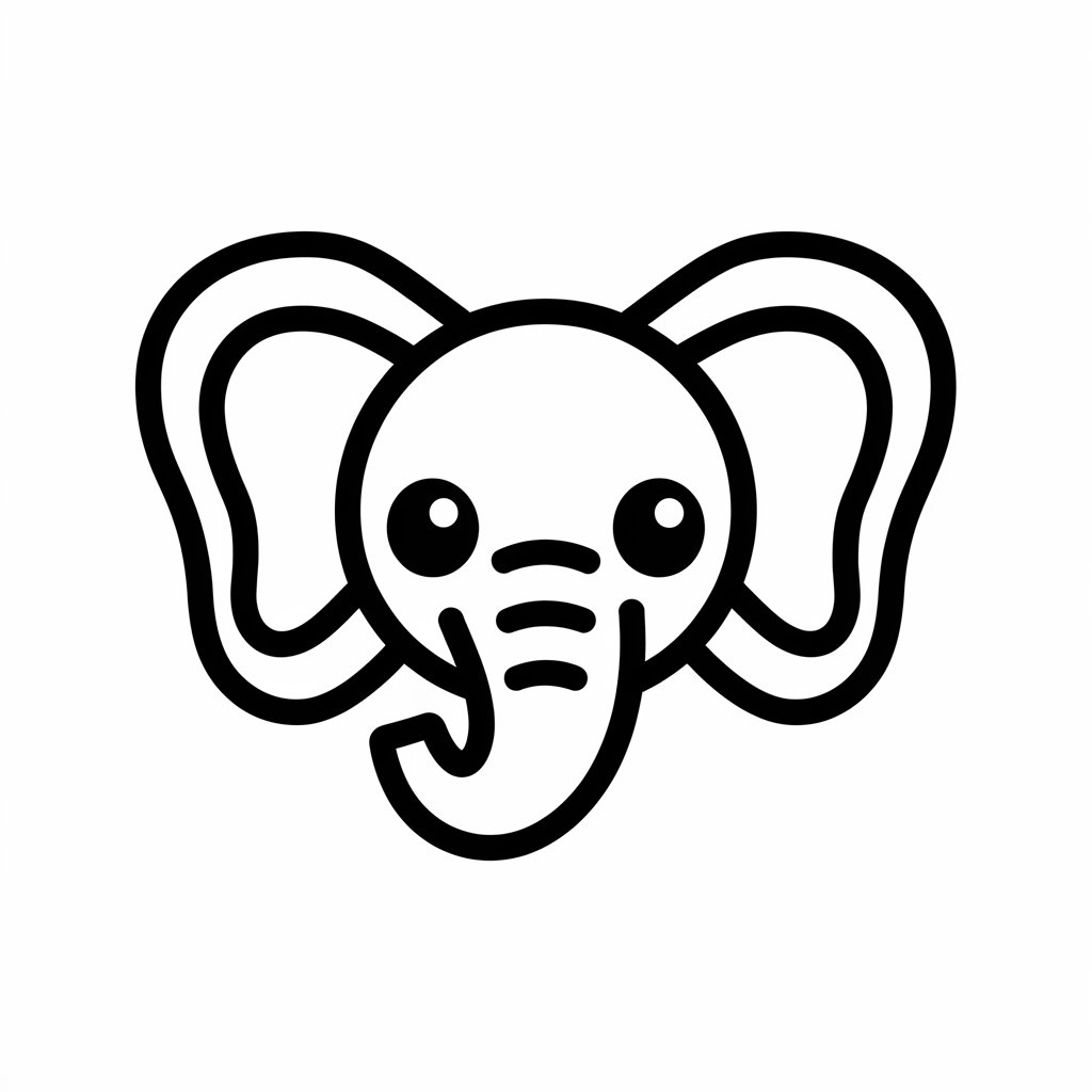 elefante elmer da colorare