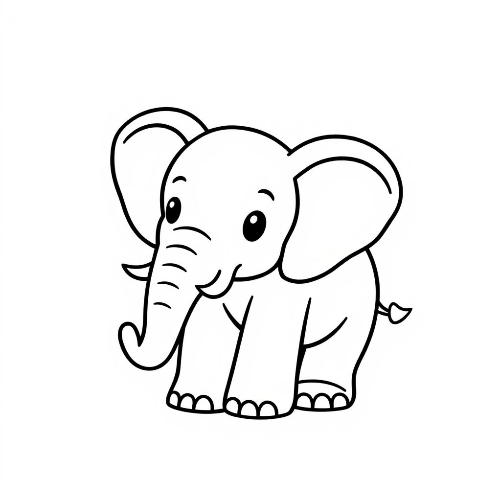 vietato agli elefanti da colorare