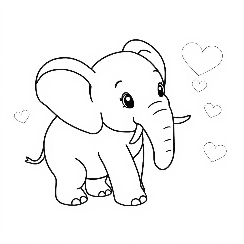 elefante disegno colorato
