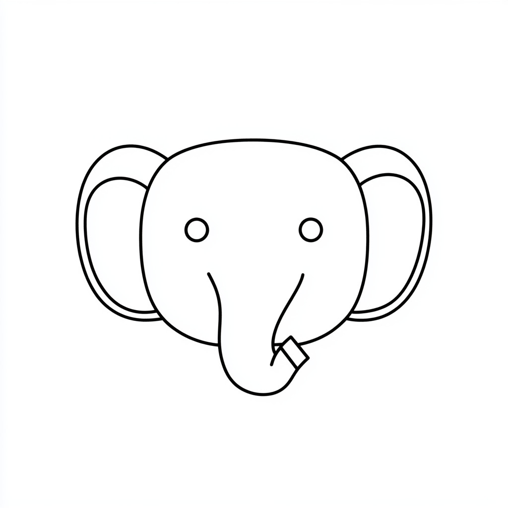 elefante da stampare e colorare