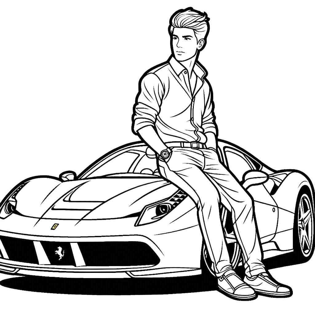 disegni da colorare ferrari