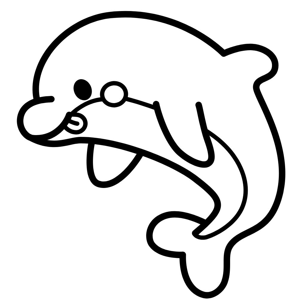 disegno da colorare delfino