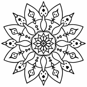 mandala disegno da colorare