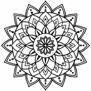 stampa e colora mandala