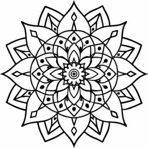 mandala da colorare per bambini