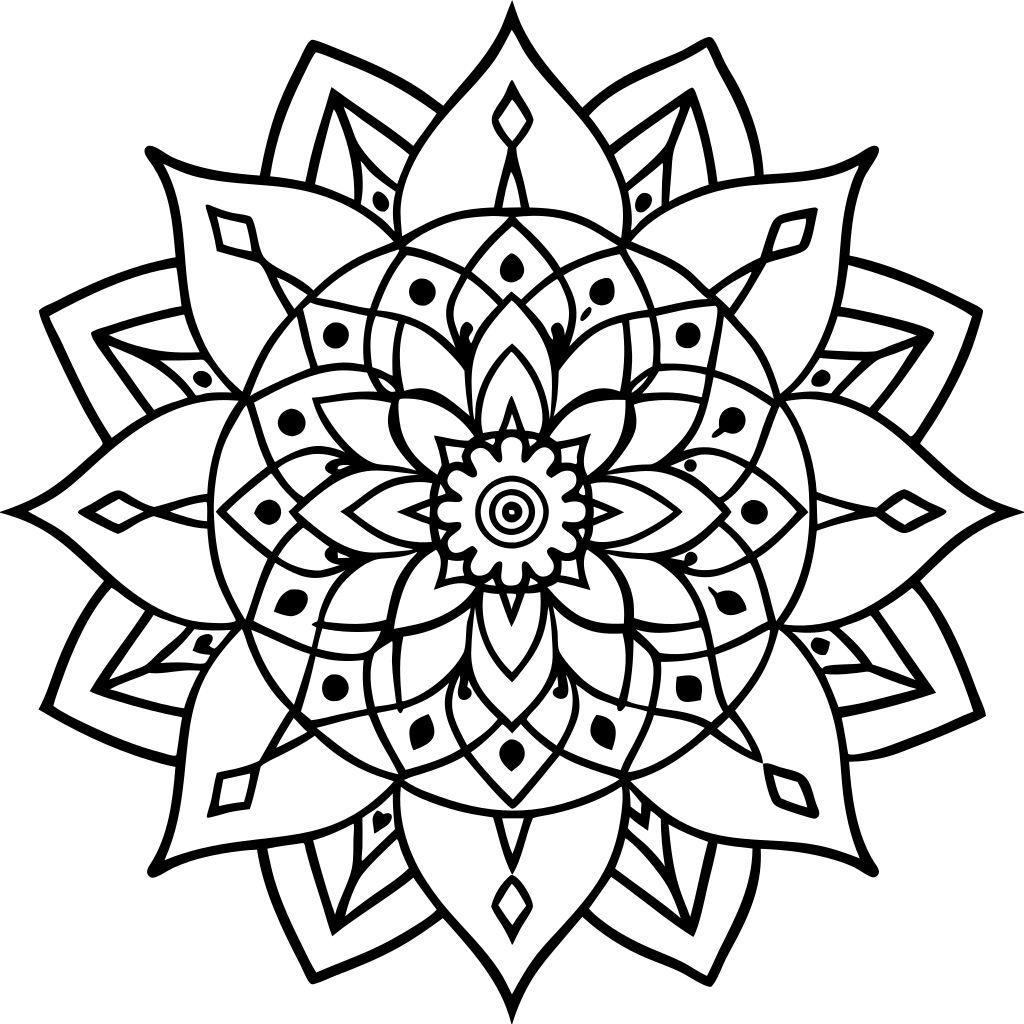 mandala da colorare per bambini