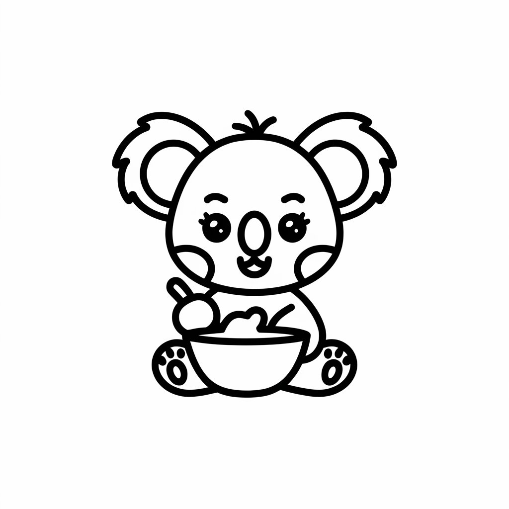 disegno da colorare koala