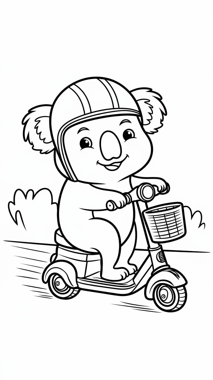 disegni di koala da colorare