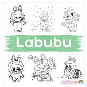 Labubu Disegno da Colorare