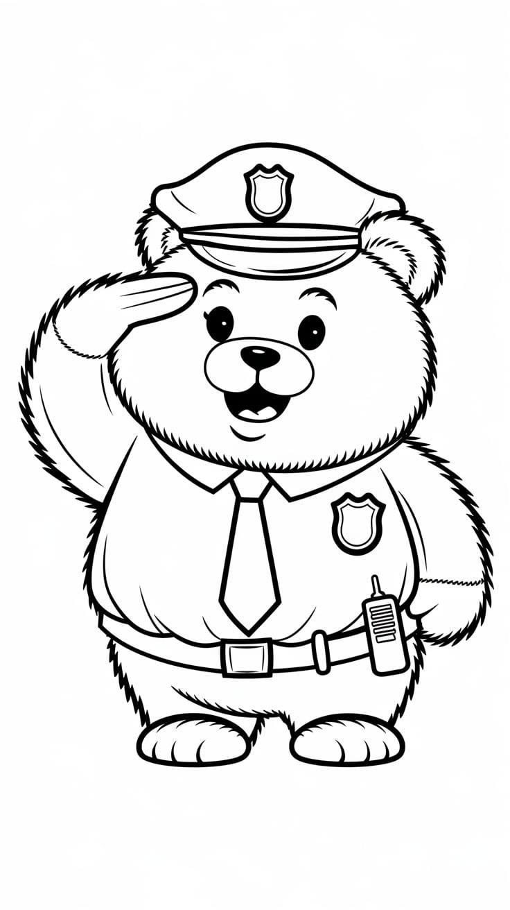 macchina polizia disegno da colorare