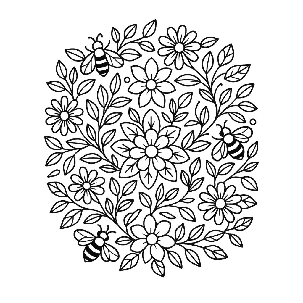 immagini di primavera da colorare